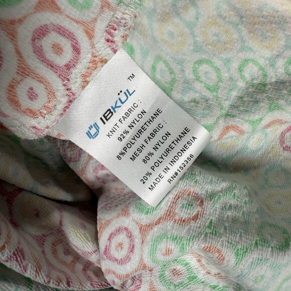 IBKUL Multicolor Long Sleeve Mock 1/4 Zip Golf Shirt Women's Size Medium - Picture 6 of 8